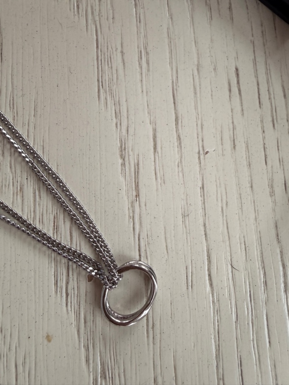 Peter Thomas Roth Sterling Silver Ribbon Loop Necklace with Box & COA R - Picture 2 of 6